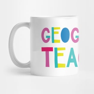 Geography Teacher Gift Idea Cute Back to School Mug